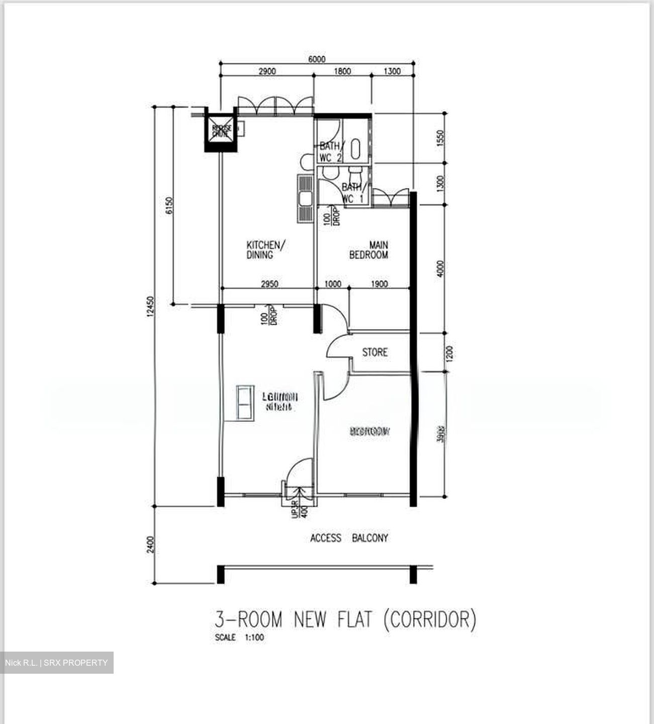 Blk 127 Ang Mo Kio Avenue 3 (Ang Mo Kio), HDB 3 Rooms #568072701